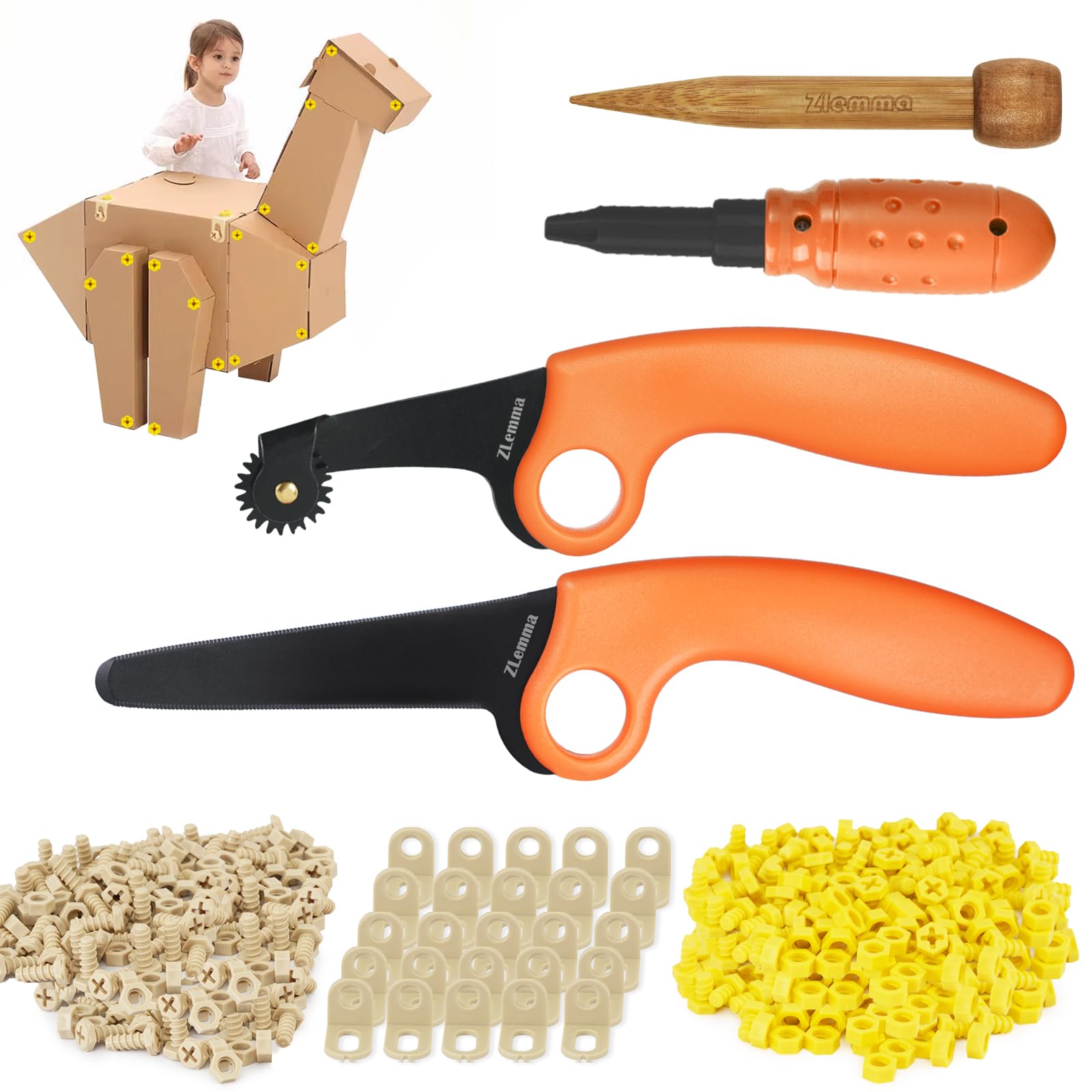 Amazon.com: ZLemma Cardboard Construction Tools Kit 966-pieces